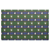 Tissu Bouledogue vert de tartan (Fat Quarter)