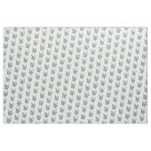 Tissu Bouledogues français bleu vert (Yard)