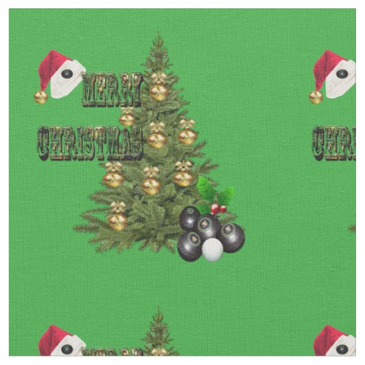Tissu Boules de pelouse Conception des arbres de Noël, (Fermer)