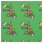 Tissu Boules de pelouse Conception des arbres de Noël, (Échantillon)
