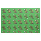 Tissu Boules de pelouse Conception des arbres de Noël, (Fat Quarter)