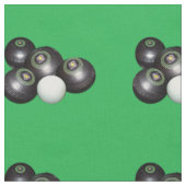 Tissu Boules De Pelouse Noire Sur Vert, (Fermer)