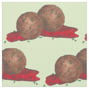 Tissu Boules de viande Marinara Italien Nourriture Foin