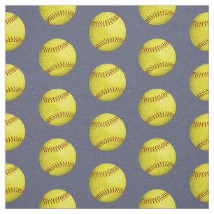 Tissu boules douces jaune grincheux motif sur ardoise bl