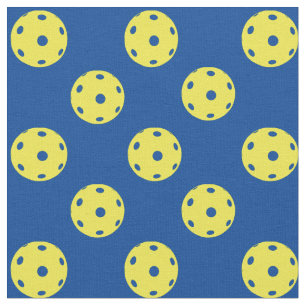 Tissu Boulettes jaunes sur fond unique