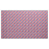 Tissu Boulettes rouges, blanches et bleues (Yard)