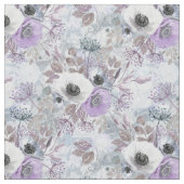 Tissu Bouquet d'anémones délicat. (fermé)