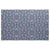 Tissu Bouquet d'aquarelle bleu marine rose (Fat Quarter)