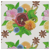 Tissu Bouquet de fruits. (Détail)