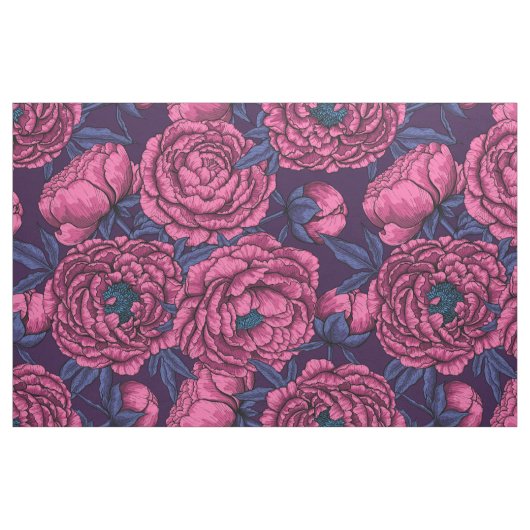 Tissu Bouquet de Peony (Fat Quarter)