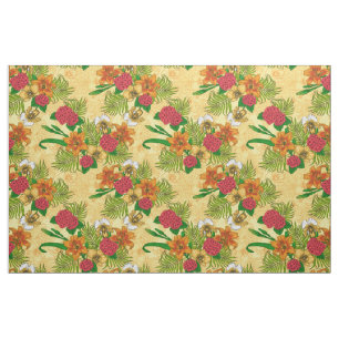 Tissu Bouquet tropical