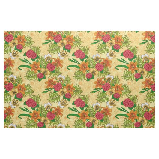 Tissu Bouquet tropical (Fat Quarter)