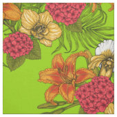 Tissu Bouquet tropical (Échantillon)