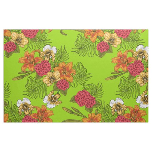 Tissu Bouquet tropical (Fat Quarter)