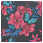 Tissu Bouquet tropical (Échantillon)