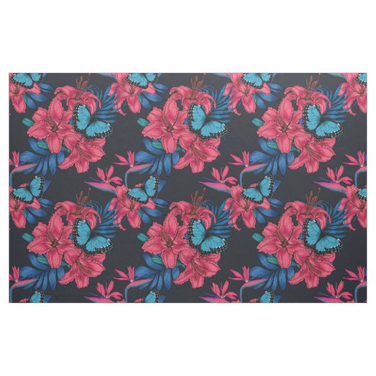 Tissu Bouquet tropical (Fat Quarter)