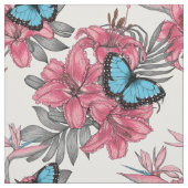 Tissu Bouquet tropical (Échantillon)