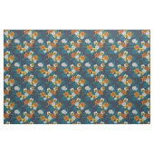 Tissu Bouquet tropical sur bleu (Yard)