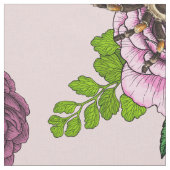 Tissu Bouquets et tarantula (Fermer)