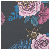 Tissu Bouquets et tarantula 2 (Fermer)