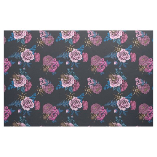 Tissu Bouquets et tarantula 2 (Fat Quarter)