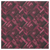 Tissu Bourgogne et noir Rectangles Abstraites (Échantillon)
