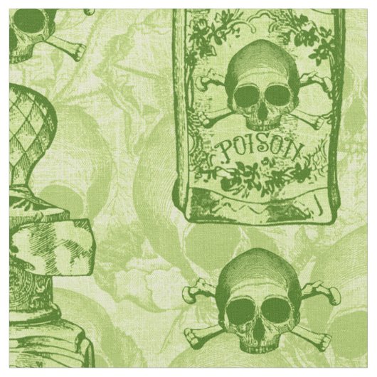 Tissu Bouteille assez verte de poison (Fermer)