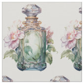 Tissu Bouteille de parfum Art Déco Opulence Vert (Détail)