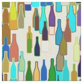 Tissu Bouteilles de vin, couleur multi, arrière - plan (fermé)