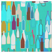 Tissu Bouteilles de vin, couleurs multi, arrière - plan (fermé)