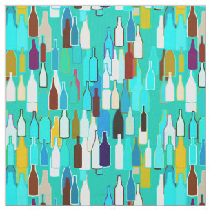Tissu Bouteilles de vin, couleurs multi, arrière - plan