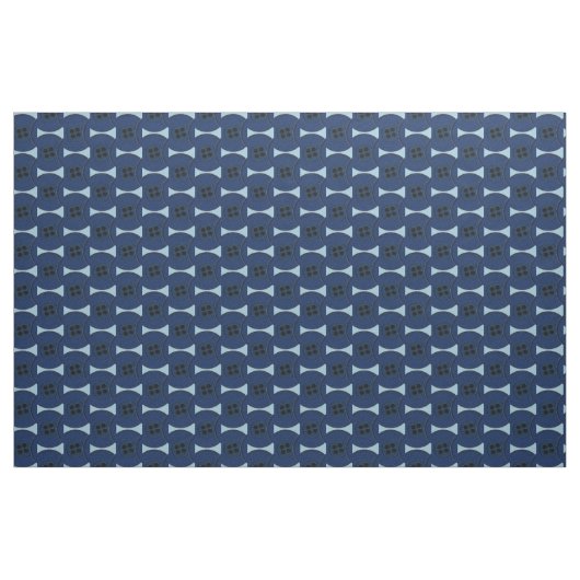 Tissu Boutons bleu marine (Yard)