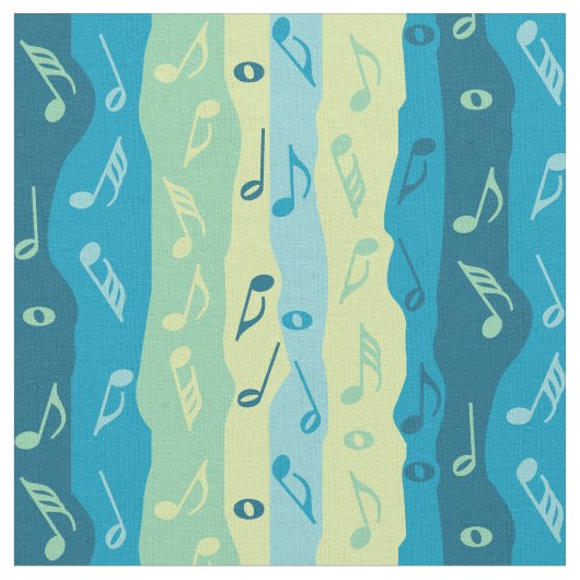 Tissu Boutons de notes de musique colorée (Fermer)