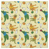 Tissu Bowling Dinosaures Dessins de bowling (Échantillon)