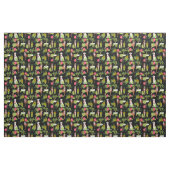 Tissu Boxe Dog hula tropical black (Fat Quarter)