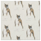Tissu Boxer Dog Art Fabric (Fermer)