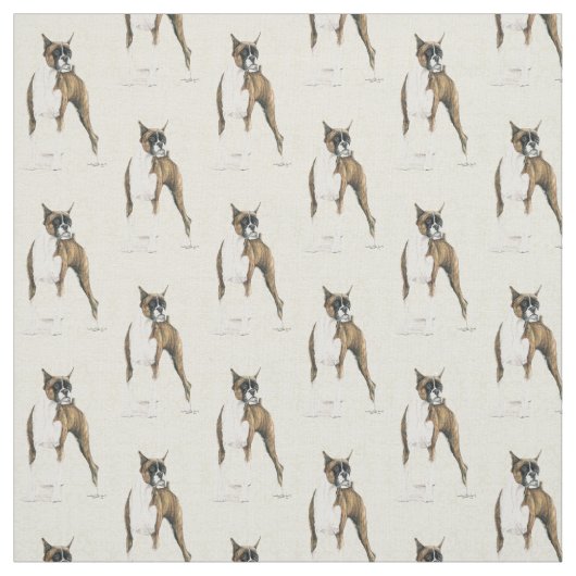 Tissu Boxer Dog Art Fabric (Échantillon)