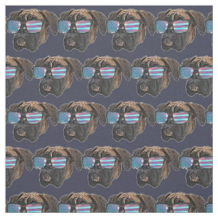 Tissu Boxer dog Custom Fabric