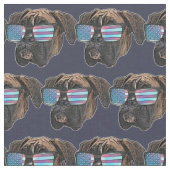 Tissu Boxer dog Custom Fabric (Fermer)