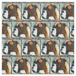 Tissu Boxer dog Custom Fabric