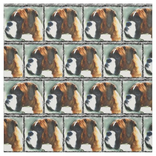 Tissu Boxer dog Custom Fabric (Échantillon)