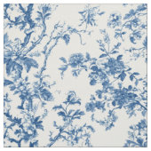 Tissu Branche de toile florale bleu doux (Échantillon)