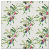 Tissu Branche d'olive aquarelle (Fermer)