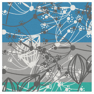 Tissu Branche feuille Abstraite rétro petites fleurs flo