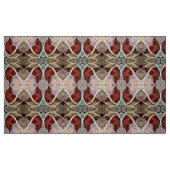 Tissu Branches cardinales rouges (Fat Quarter)