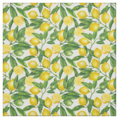 Tissu Branches de citron vert et jaune (Échantillon)