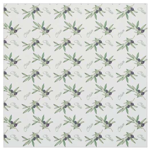 Tissu branches d'olivier (Échantillon)