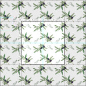 Tissu branches d'olivier (Carreau)