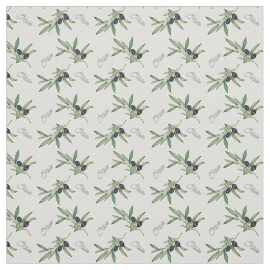 Tissu branches d'olivier (Échantillon)