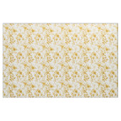 Tissu Branches florales moutarde (Yard)